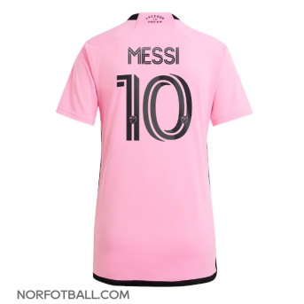 Billige Fotballdrakt Inter Miami Lionel Messi #10 Replika Hjemmedrakt Dame 2024-25 Kortermet